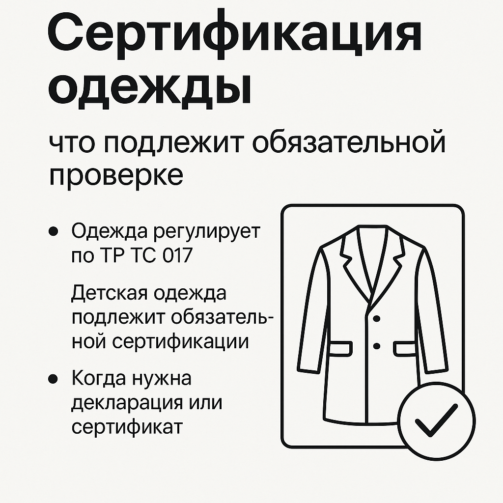 Сертификация одежды: что подлежит обязательной проверке