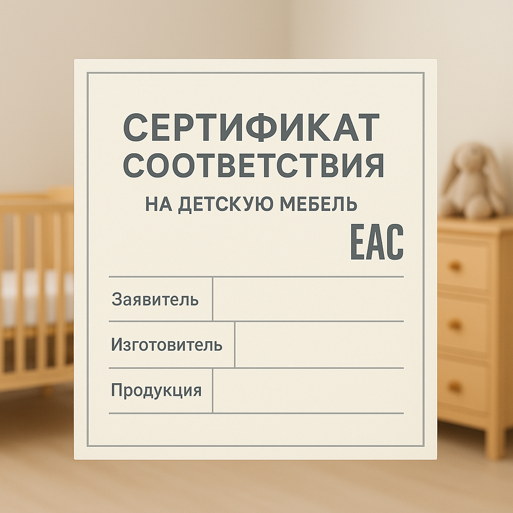 Сертификат на детскую мебель